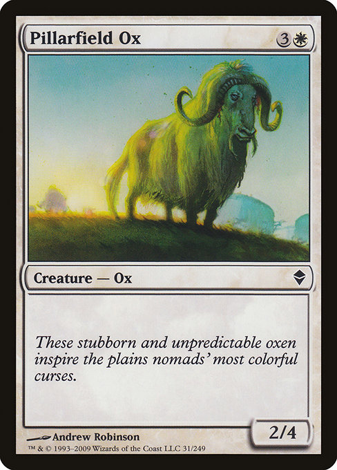 Pillarfield Ox from Zendikar