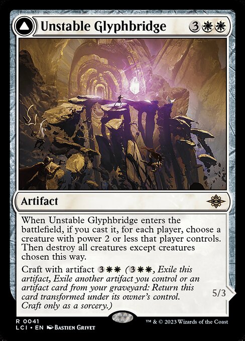 Unstable Glyphbridge // Sandswirl Wanderglyph from The Lost Caverns of Ixalan