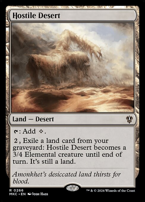 Hostile Desert highlighted card art