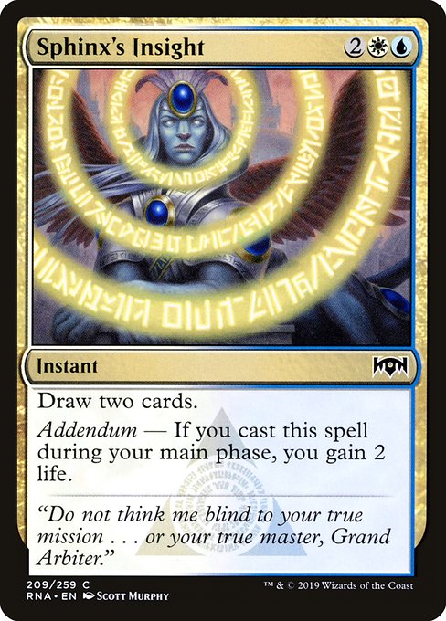 Sphinx's Insight highlighted card art