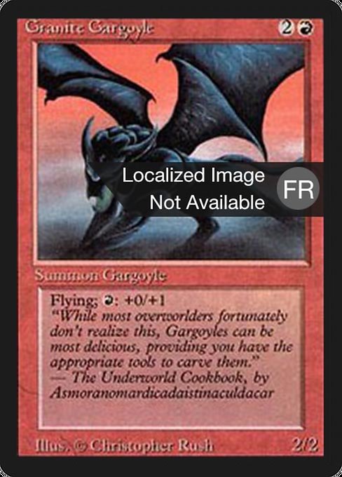 Granite Gargoyle from Foreign Black Border