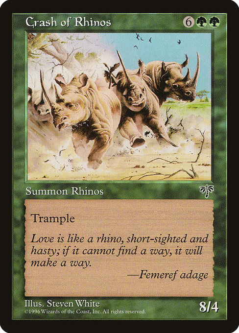 Crash of Rhinos from Mirage