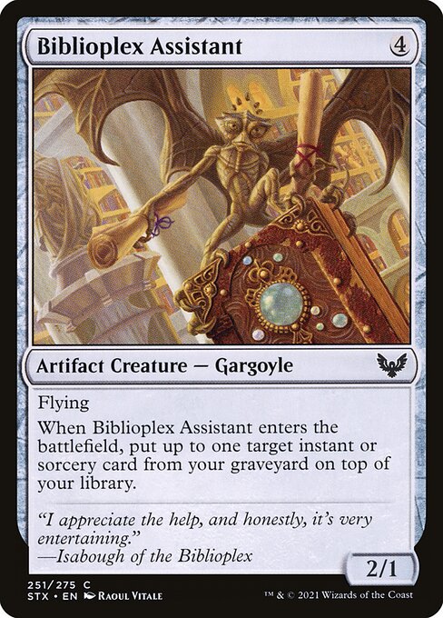 Biblioplex Assistant highlighted card art