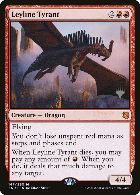 Leyline Tyrant from Zendikar Rising Promos
