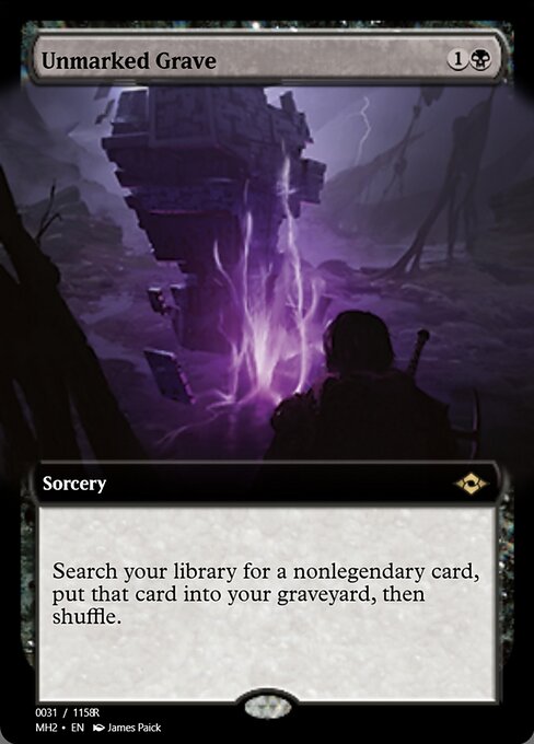 Unmarked Grave highlighted card art
