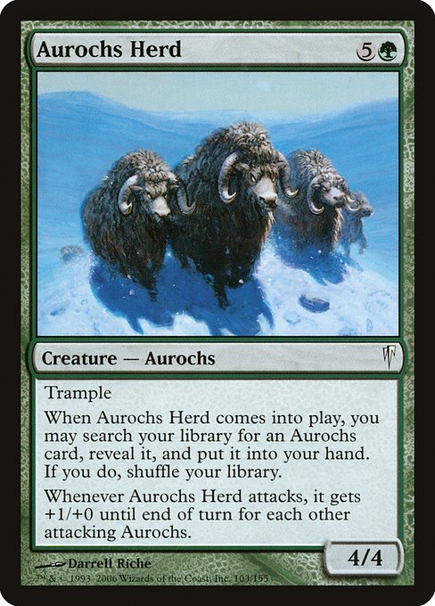 Aurochs Herd highlighted card art