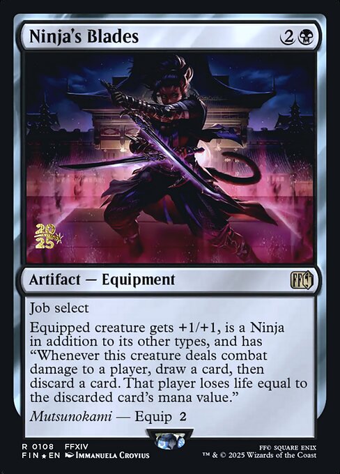 Ninja's Blades from Final Fantasy Promos