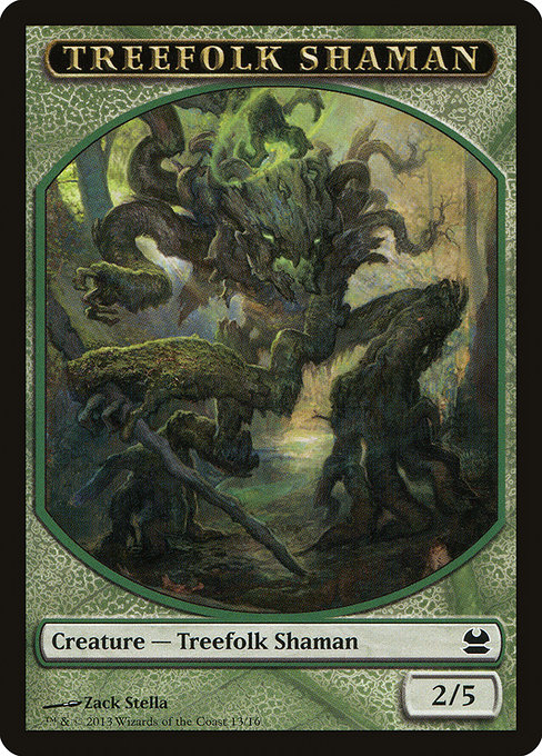 Treefolk Shaman highlighted card art