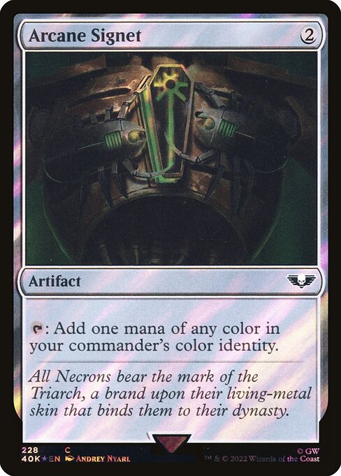 Arcane Signet from Warhammer 40,000 Commander