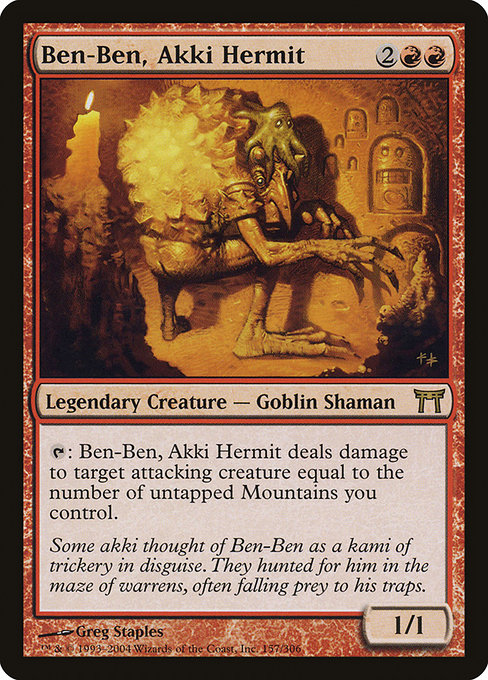 Ben-Ben, Akki Hermit highlighted card art