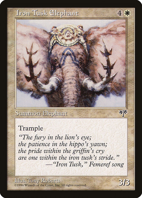 Iron Tusk Elephant highlighted card art