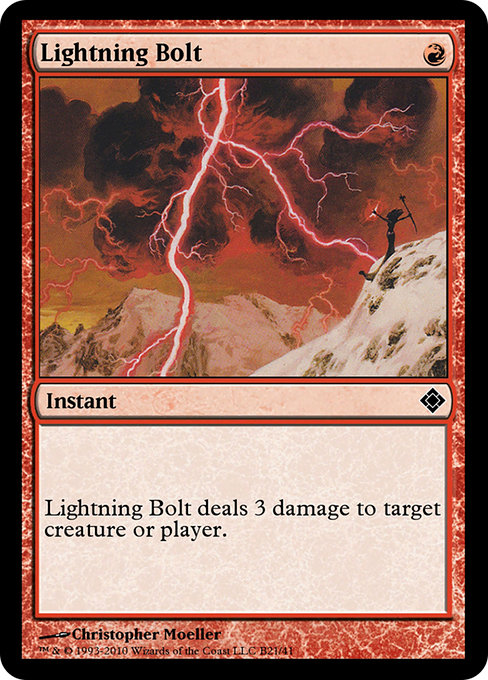 Lightning Bolt from Magic Online Theme Decks