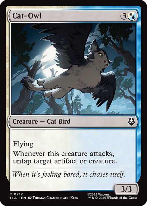 Cat-Owl highlighted card art