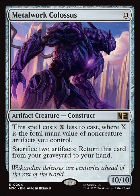 Metalwork Colossus from Marvel Super Heroes Commander