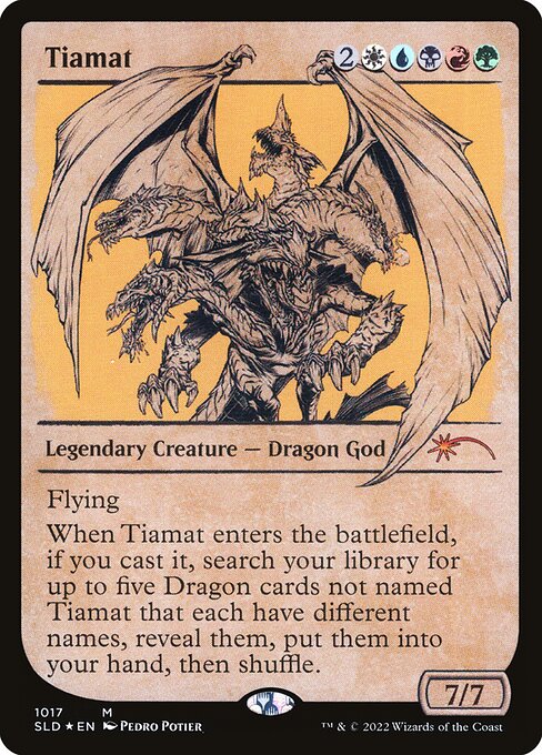 Tiamat highlighted card art