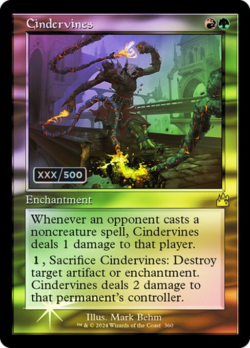 Cindervines from Ravnica Remastered