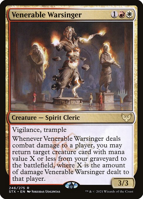 Venerable Warsinger from Strixhaven: School of Mages Promos