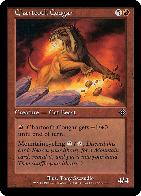 Chartooth Cougar from Magic Online Theme Decks