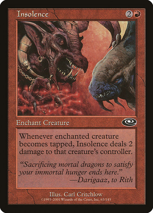 Insolence highlighted card art