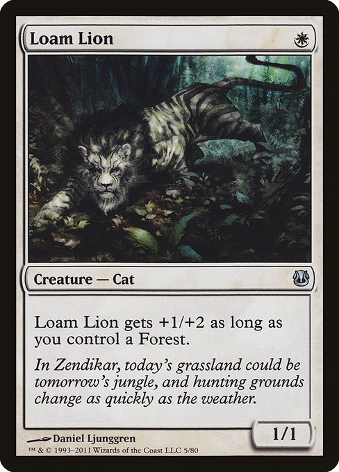 Loam Lion from Duel Decks: Ajani vs. Nicol Bolas