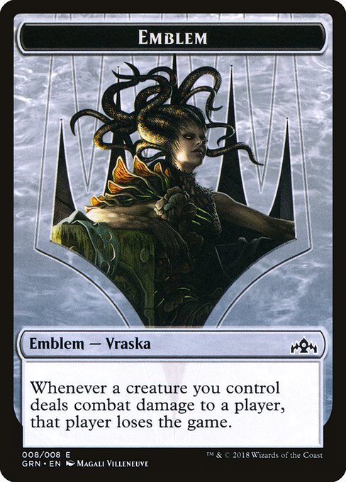 Vraska, Golgari Queen Emblem from Guilds of Ravnica Tokens