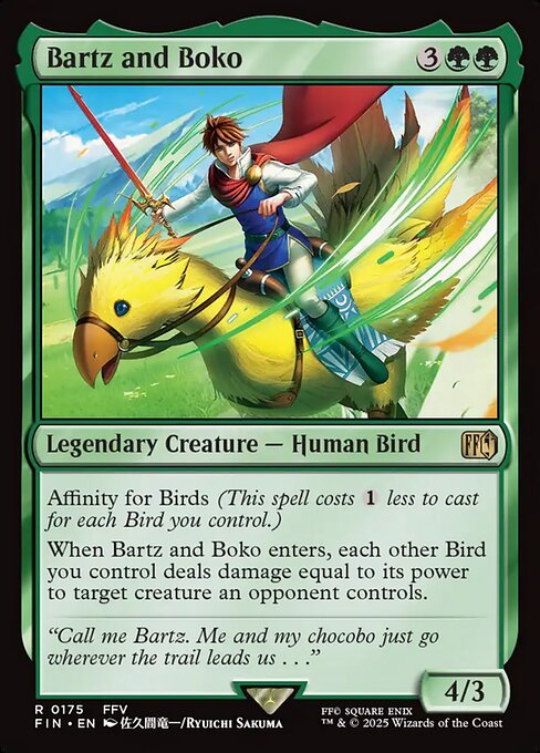 Bartz and Boko from Final Fantasy