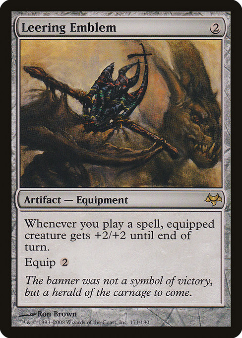Leering Emblem highlighted card art