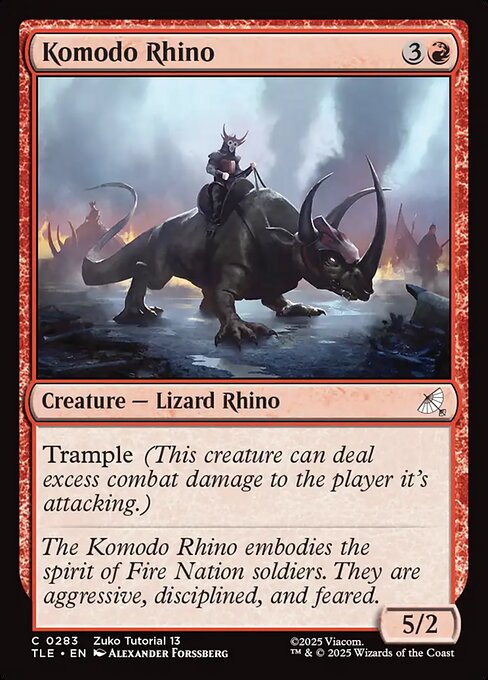 Komodo Rhino highlighted card art