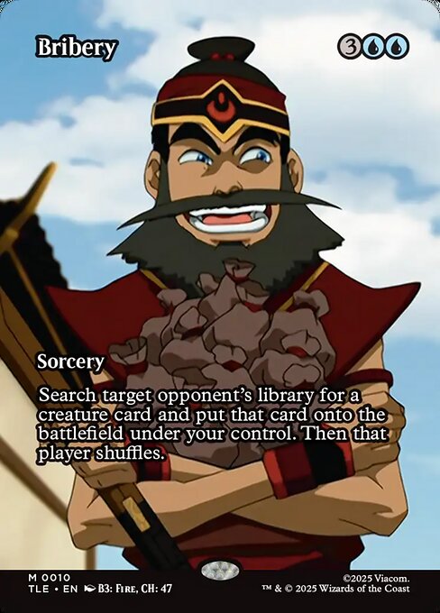 Bribery highlighted card art