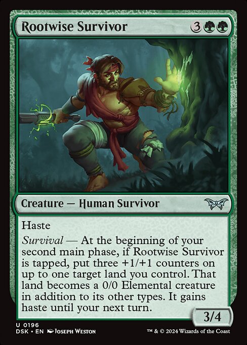 Rootwise Survivor highlighted card art