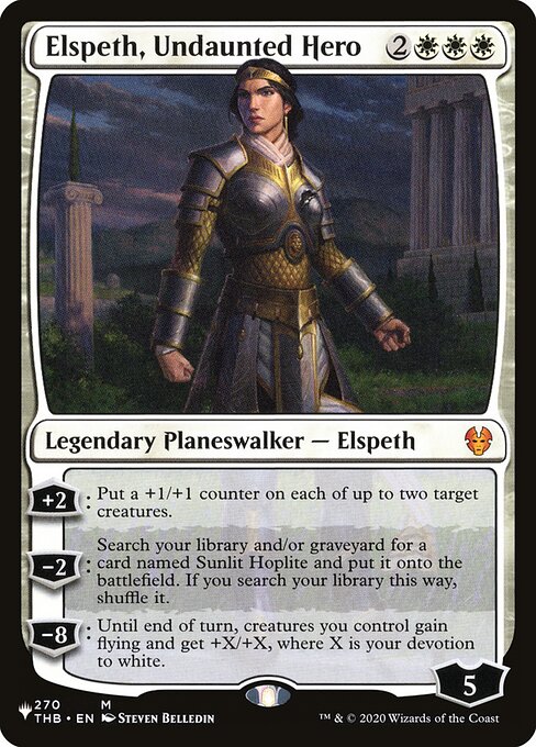 Elspeth, Undaunted Hero highlighted card art