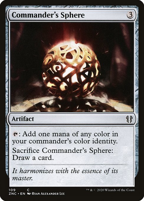 Commander's Sphere from Zendikar Rising Commander