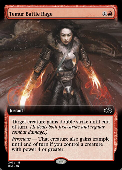 Temur Battle Rage from Magic Online Promos