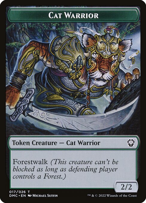 Cat Warrior highlighted card art