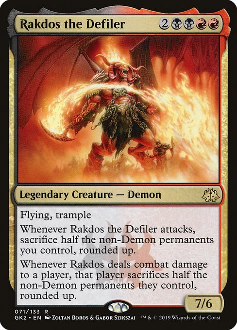 Rakdos the Defiler highlighted card art