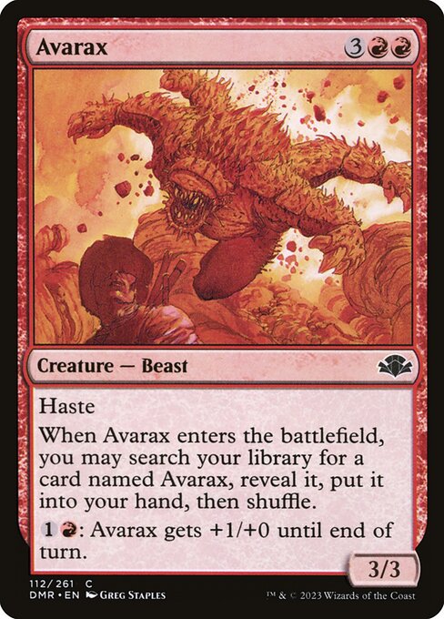 Avarax highlighted card art
