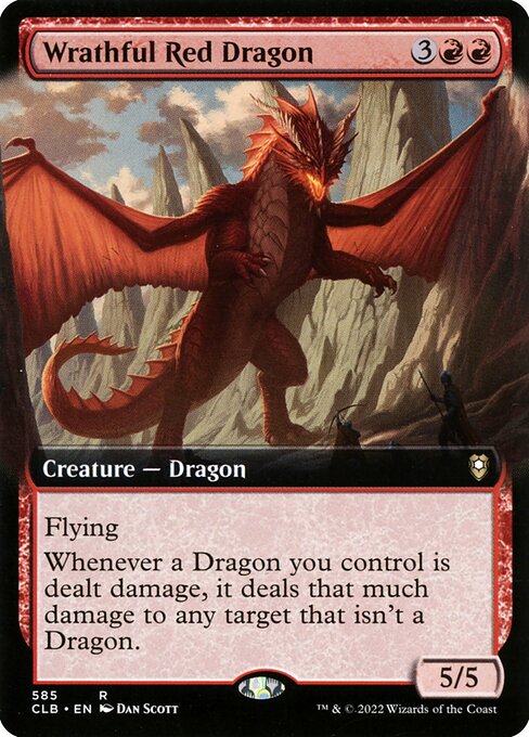 Wrathful Red Dragon from Commander Legends: Battle for Baldur's Gate