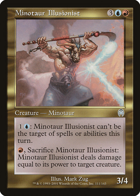 Minotaur Illusionist highlighted card art