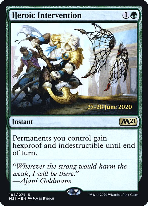 Heroic Intervention from Core Set 2021 Promos