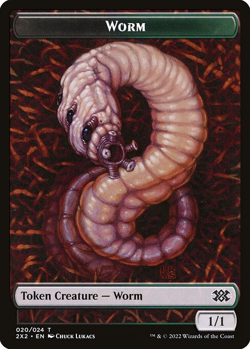 Worm highlighted card art