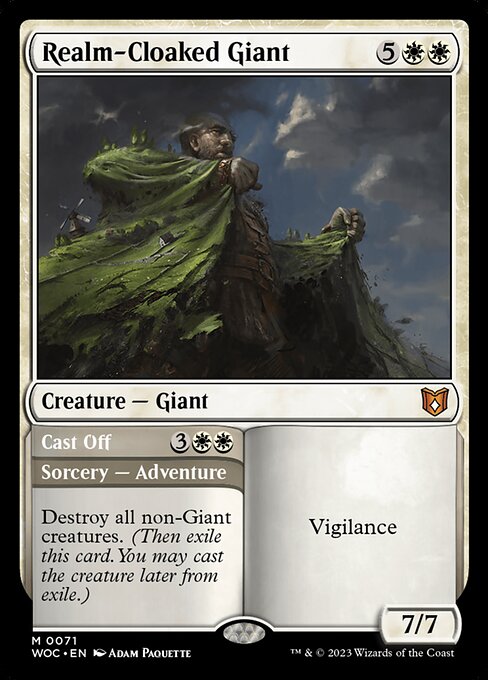 Realm-Cloaked Giant // Cast Off from Wilds of Eldraine Commander