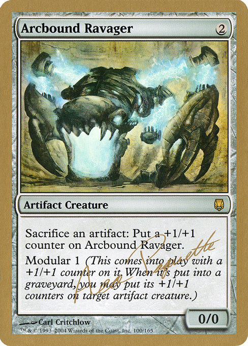 Arcbound Ravager from World Championship Decks 2004