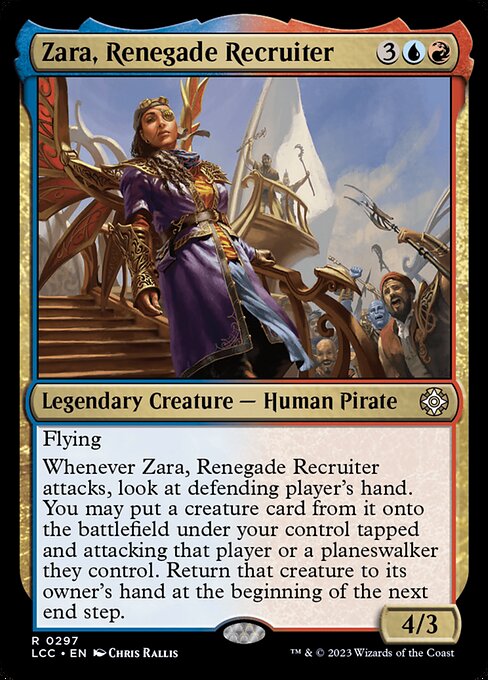 Zara, Renegade Recruiter highlighted card art