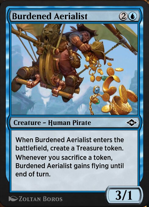 Burdened Aerialist highlighted card art