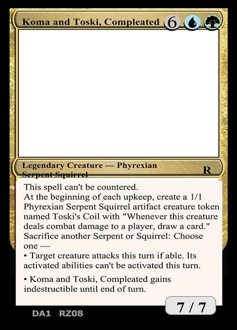 Koma and Toski, Compleated highlighted card art