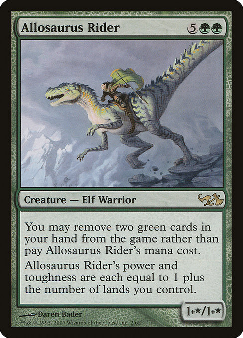 Allosaurus Rider from Duel Decks: Elves vs. Goblins