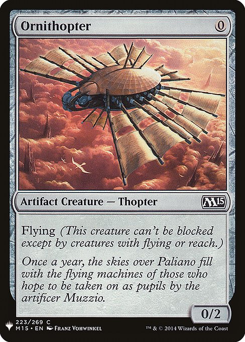 Ornithopter from The List