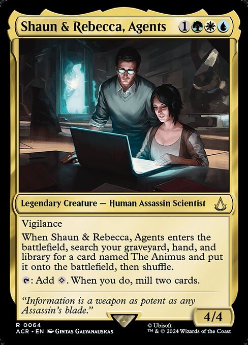 Shaun & Rebecca, Agents from Assassin's Creed