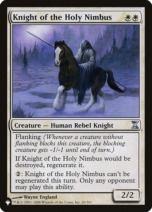 Knight of the Holy Nimbus highlighted card art