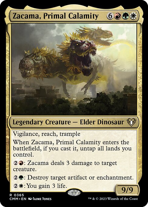 Zacama, Primal Calamity from Commander Masters